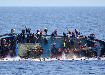 Câmera registra naufrágio de mais de 500 pessoas no Mediterrâneo