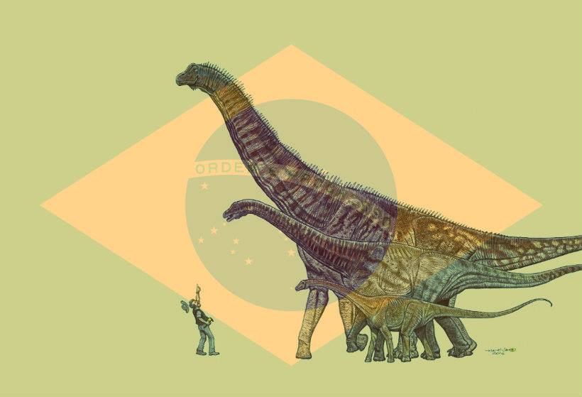 Descoberto maior dinossauro do Brasil