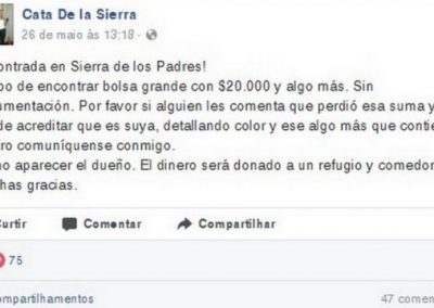 Mulher encontra bolsa com R$ 17 mil e localiza dona pelo Facebook