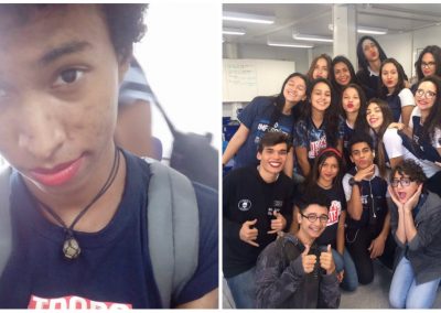 Menino repreendido por usar batom na escola recebe apoio de colegas