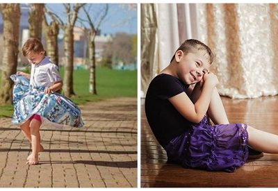 Mãe fotografa filho usando vestidos para inspirar aceitação de gênero