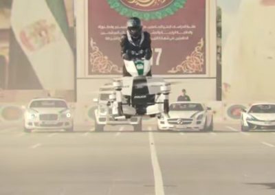 Motos voadoras serão utilizadas para ronda policial em Dubai