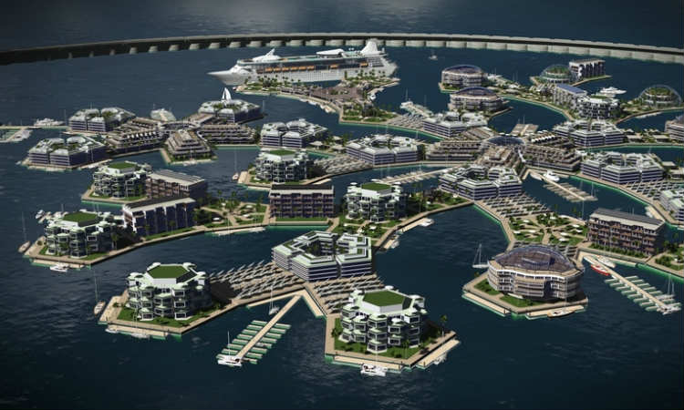 Primeira cidade flutuante deve ser concluída no Pacífico em 3 anos