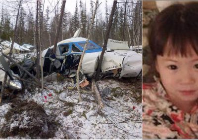 Menina de três anos é única sobrevivente de queda de avião