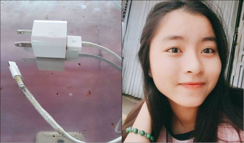 Adolescente morre eletrocutada por carregador de celular