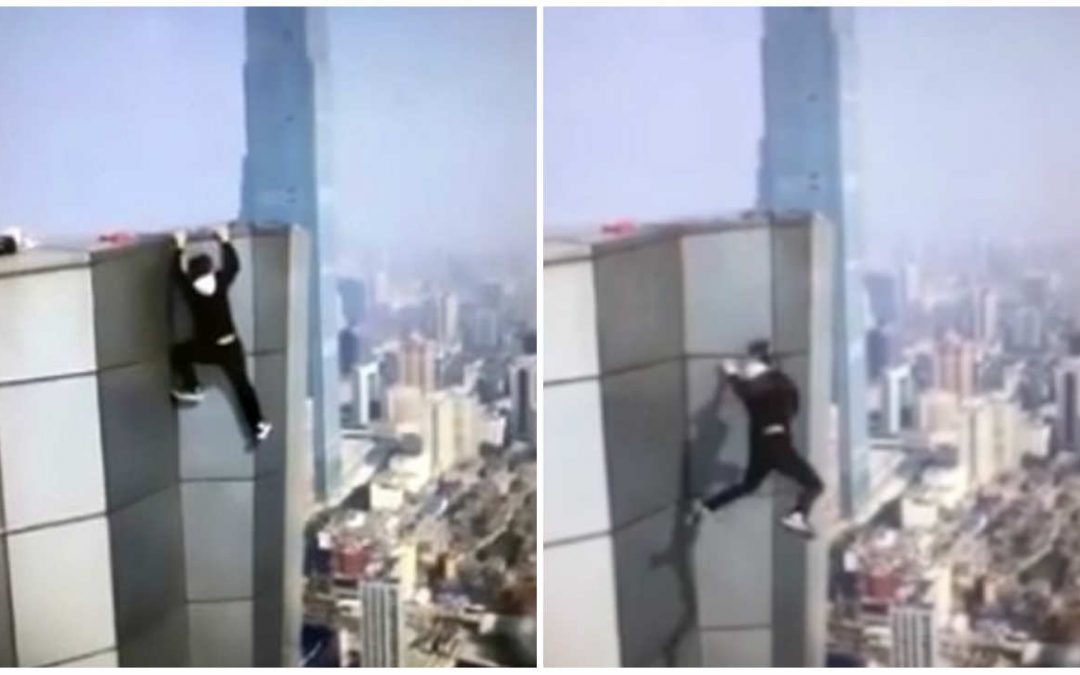 Homem filma própria queda do 62º andar de prédio durante acrobacia