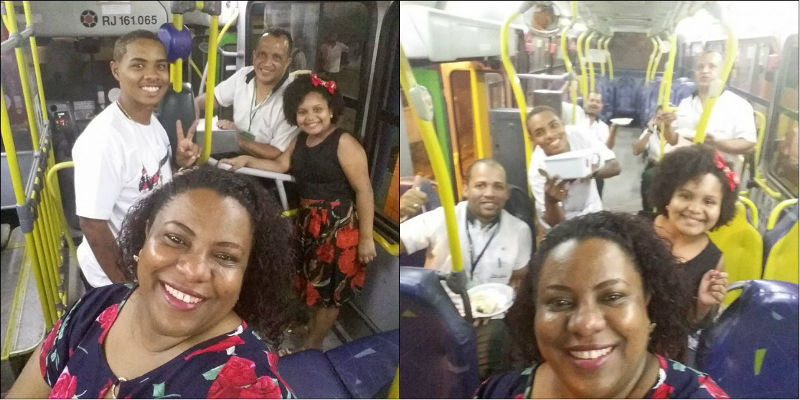 Família passa ano novo dentro de ônibus para acompanhar pai cobrador