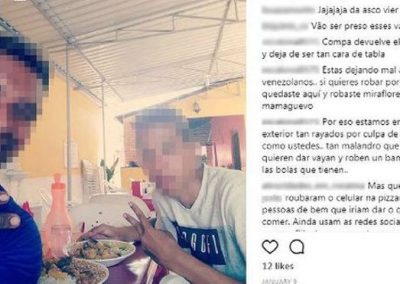 Homens roubam celular e postam foto no Instagram da vítima