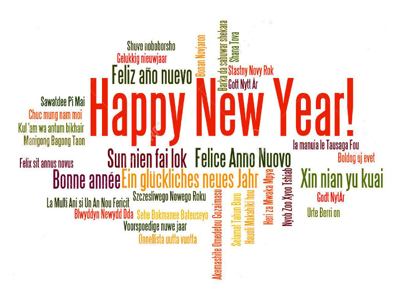 Feliz ano novo – em 26 línguas diferentes. Aprenda!