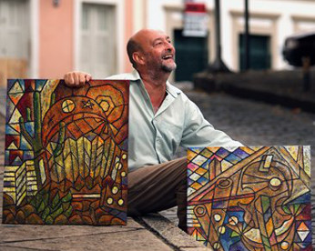 Ele trocou a PM de São Paulo por arte nas ladeiras de Olinda