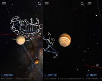 Aplicativo identifica estrelas e planetas via câmera de mobile