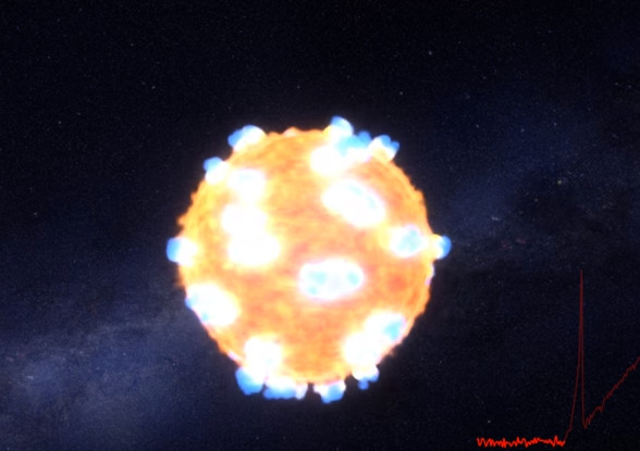 NASA captura explosão de nascimento de supernova pela primeira vez