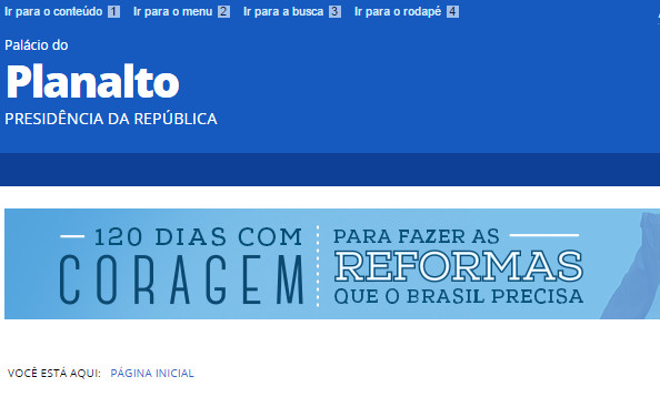 Planalto publica senhas do governo em rede social