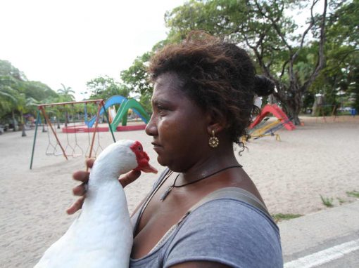 Numa vida que não lhe deu trégua, Luzinete encontrou refúgio na amizade de um pato
