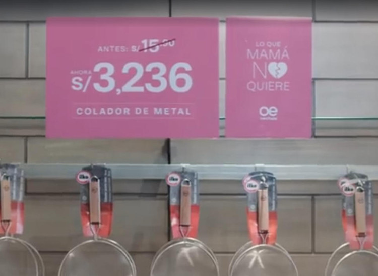 Loja aumenta preço de itens domésticos em campanha de Dia das Mães