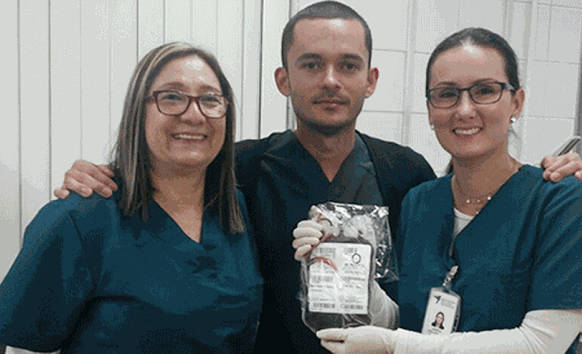 Sangue raro de jovem nordestino salva bebê colombiano